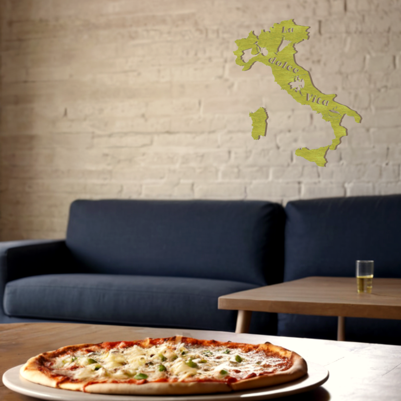 Italien Landkarte Wandtattoo