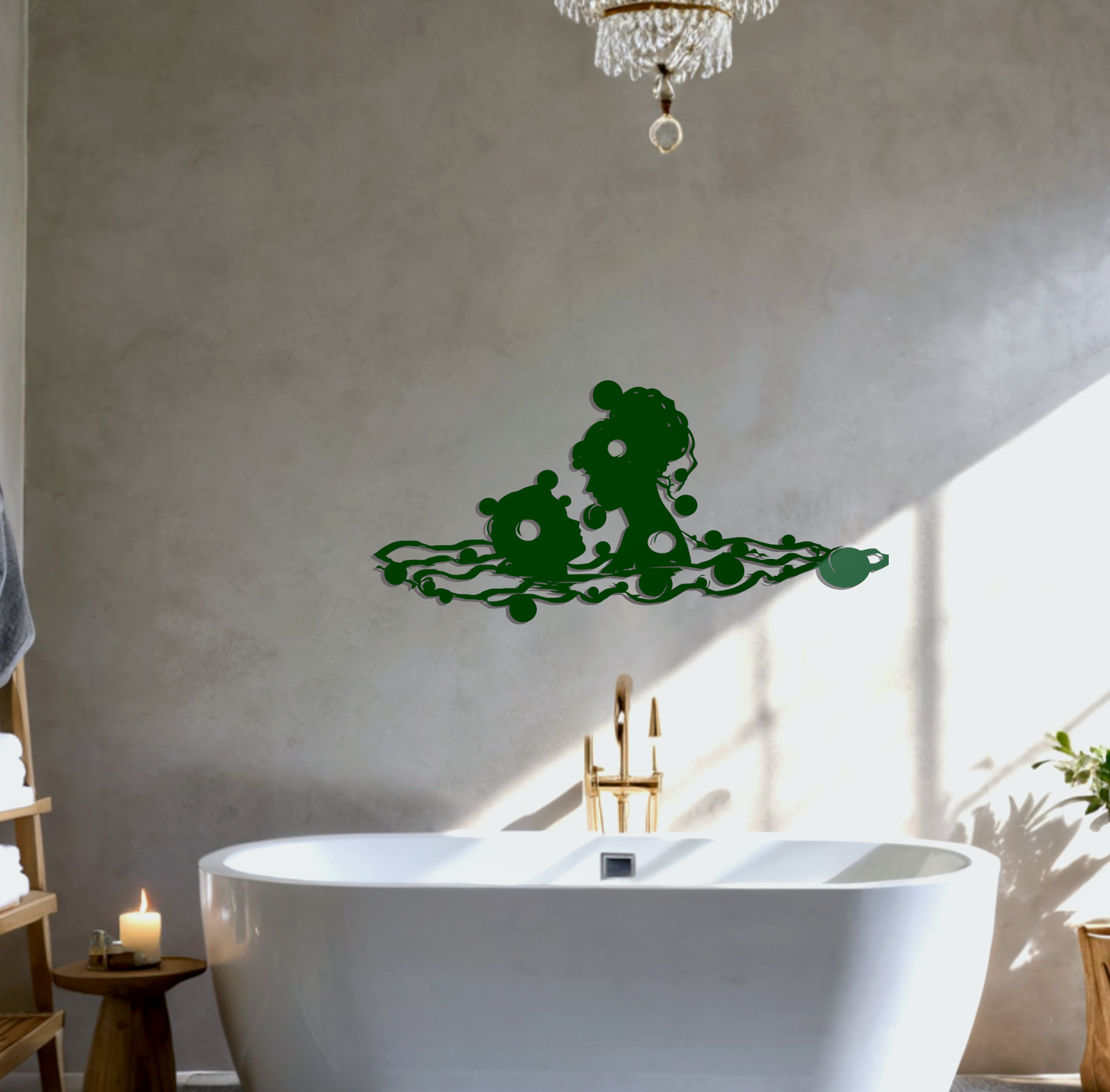 Wanddeko Bubble Bath