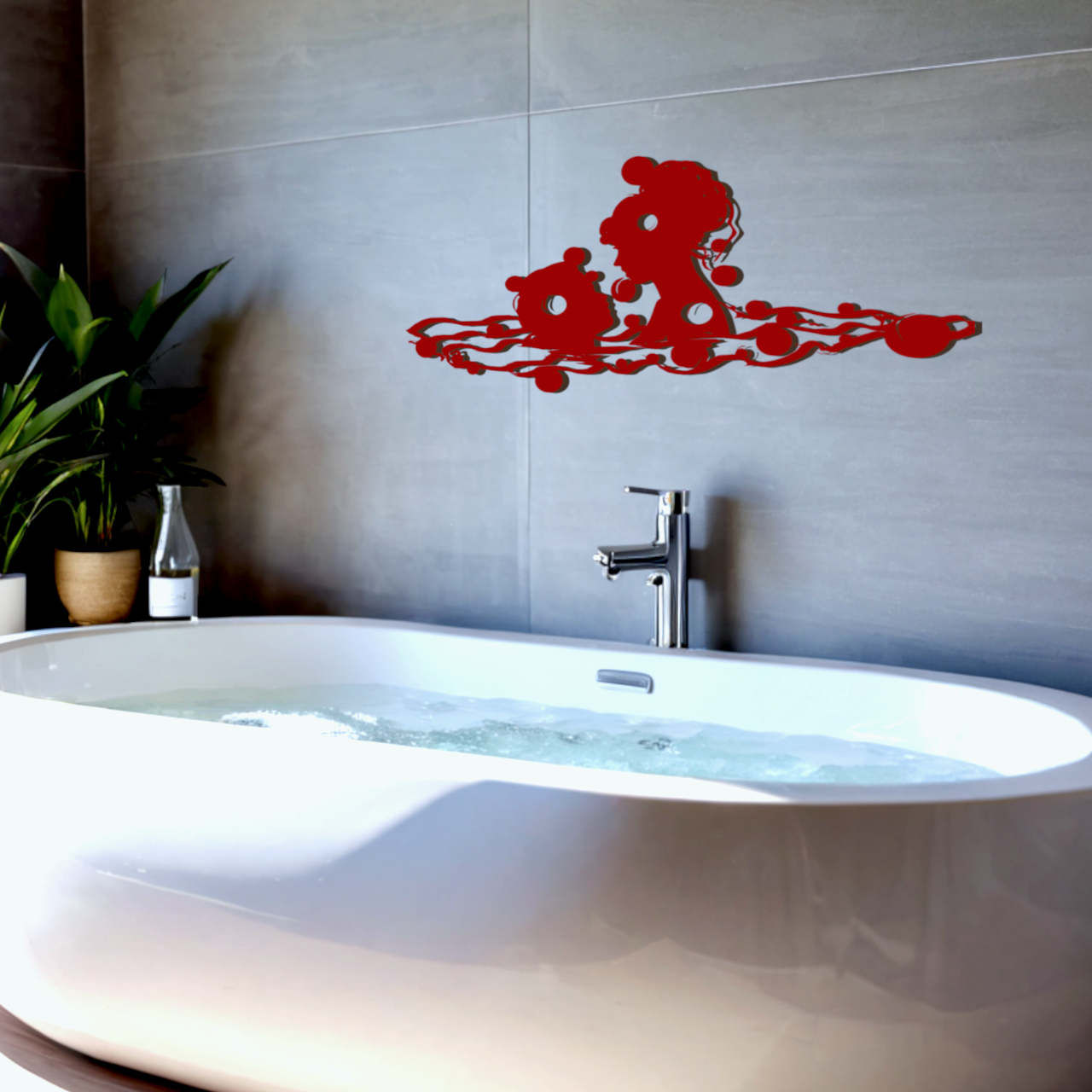 Wanddeko Bubble Bath