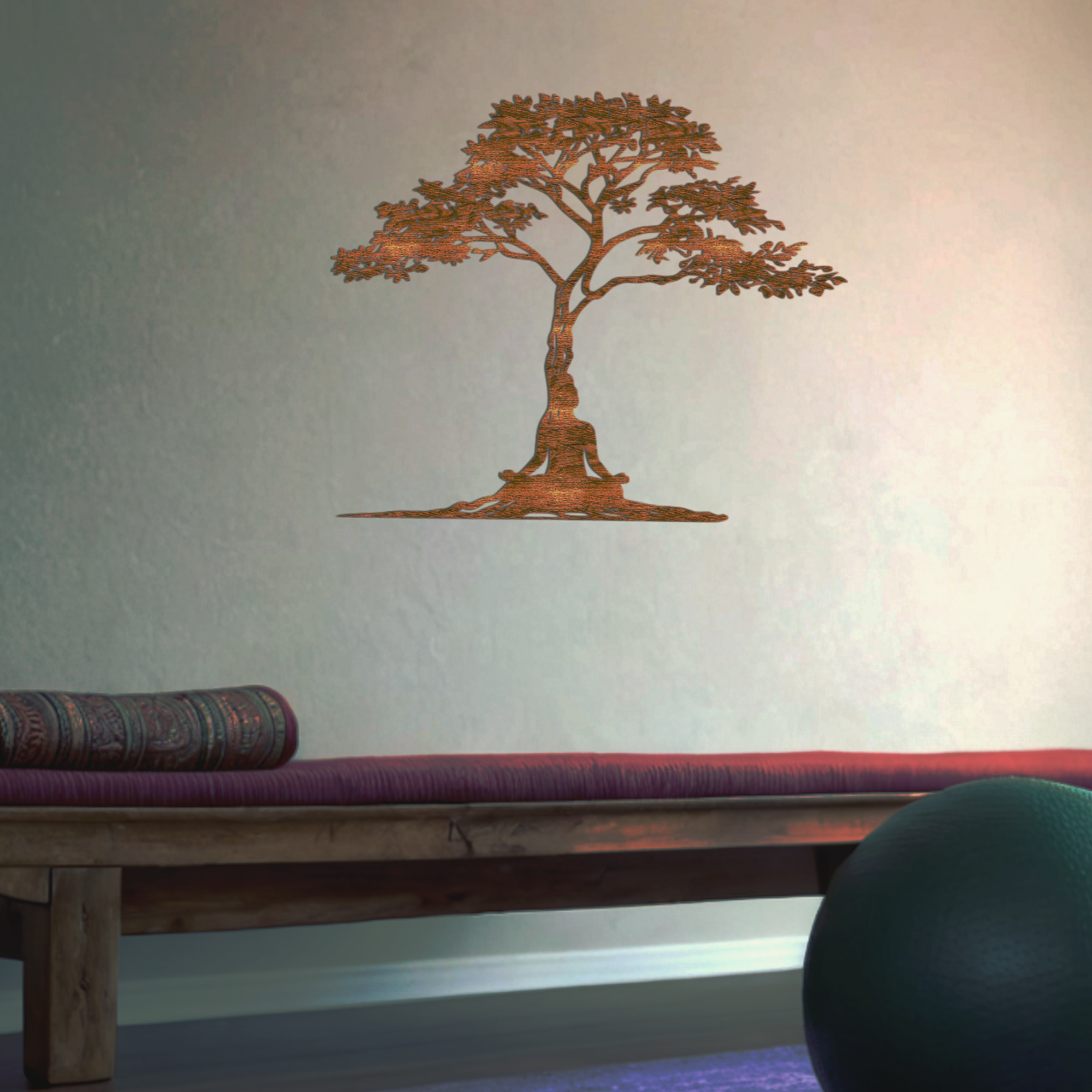 Wanddeko Yoga