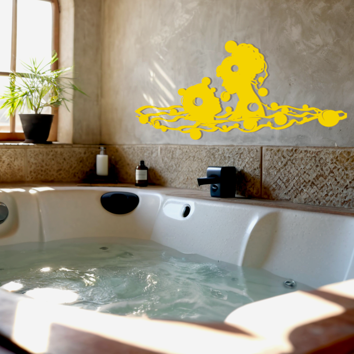 Wanddeko Bubble Bath
