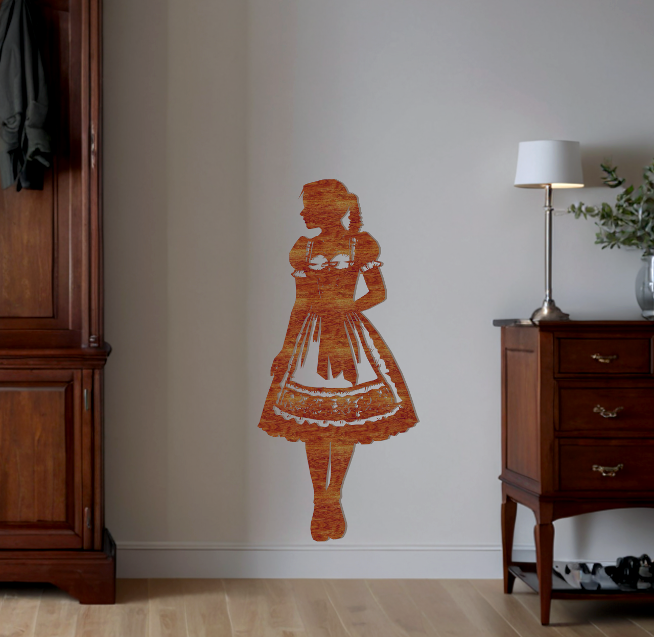 Wand Tattoo Dirndl